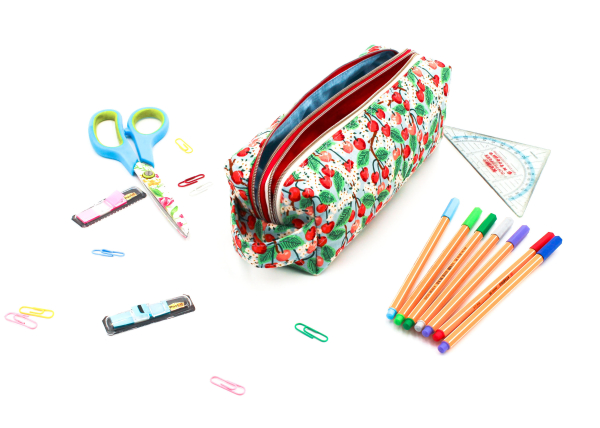 Schlampermäppchen mit 2 Fächern Orchard - Cherry Blossom